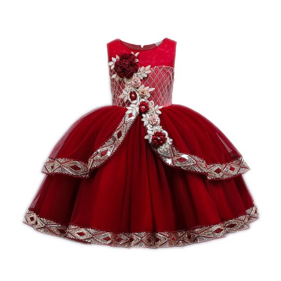 chirstmas flower girl dresses princess tulle skirt