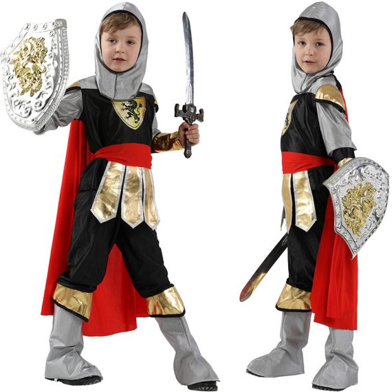 halloween medieval costume warrior cosplay suit for kids