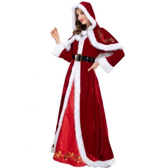 women santa costume girls christmas dress