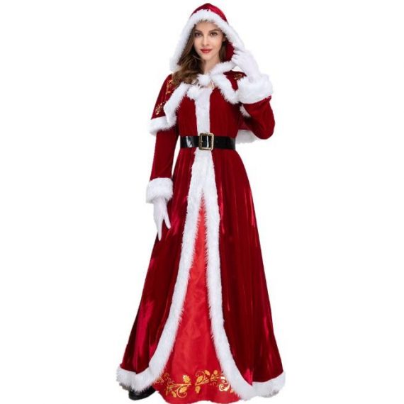 women santa costume girls christmas dress