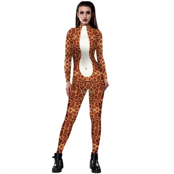 halloween cospaly animal costume snake skin bodysuits