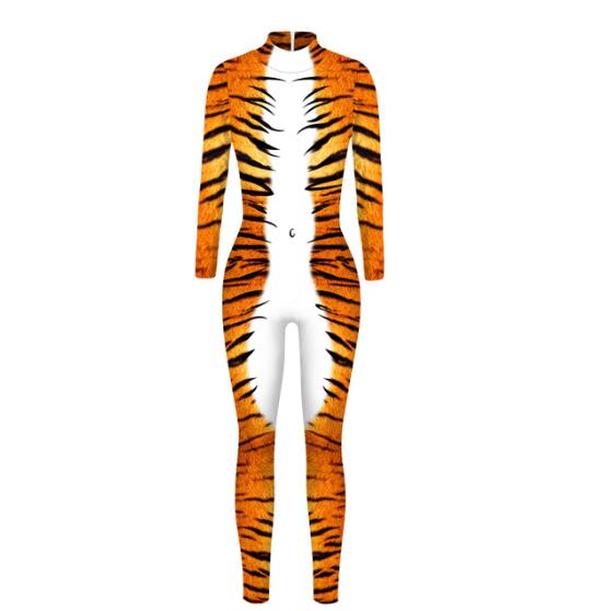 halloween cospaly animal costume snake skin bodysuits