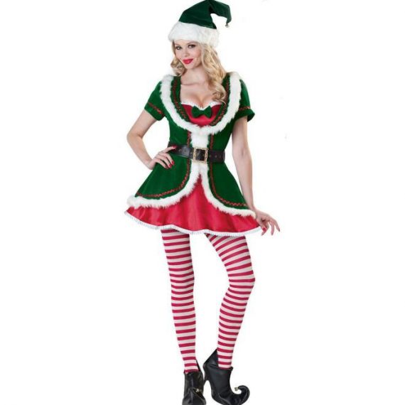 couple elf outfit adult christmas tree costume