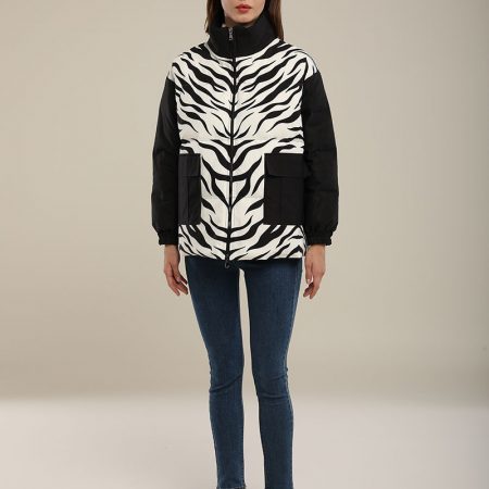 warmest winter coats ladies short black puffer down jacket