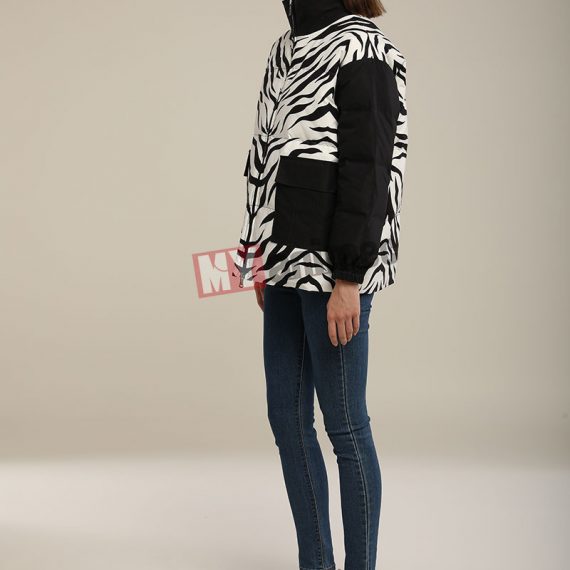 warmest winter coats ladies short black puffer down jacket