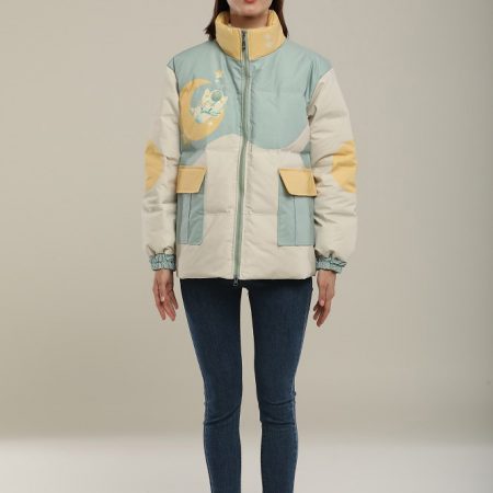 short hoodless jacket warmest winter down puffer jacket