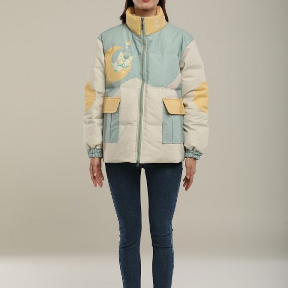 short hoodless jacket warmest winter down puffer jacket