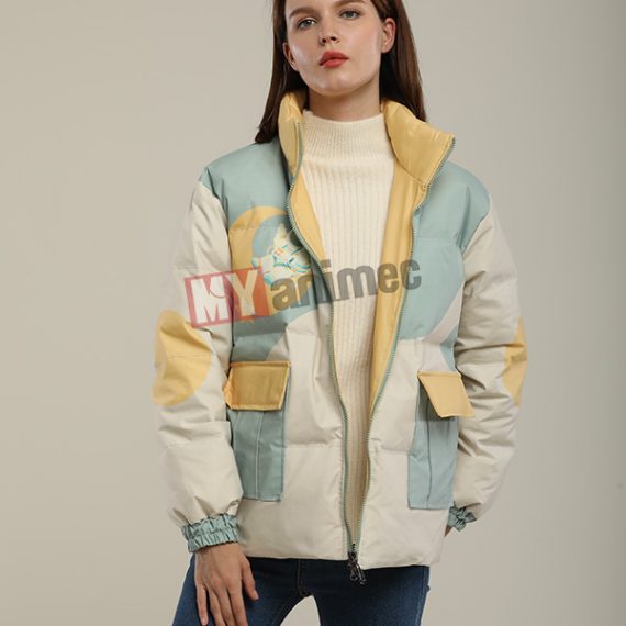 short hoodless jacket warmest winter down puffer jacket