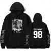 adult printing juice wrld sweatshirt black hoodie for men