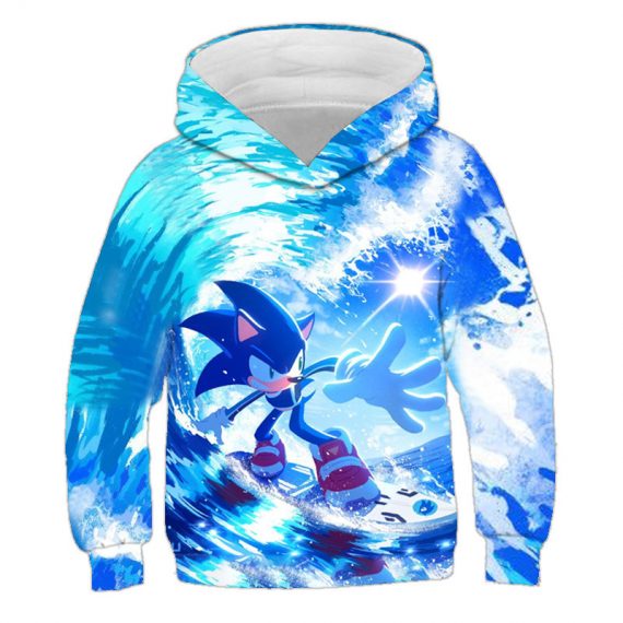 child Kids sonic the hedgehog hoodie sweatshirt sweater 3D style