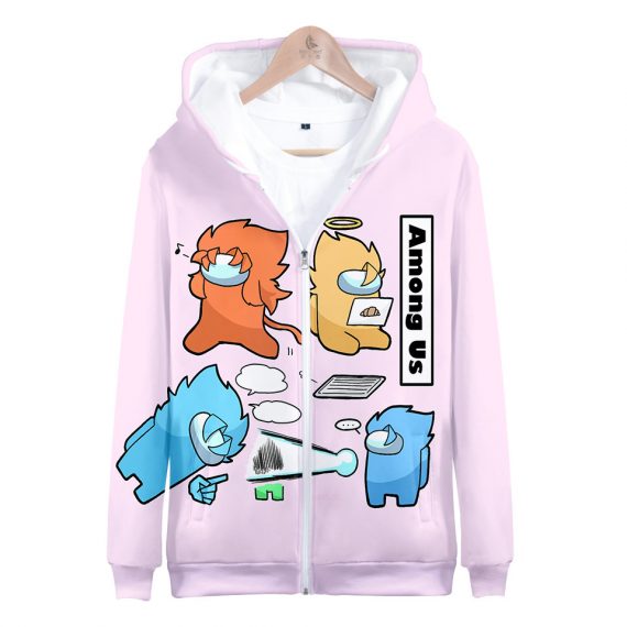 Hot New Among us kids zipper hoodie sweatshirt sweater