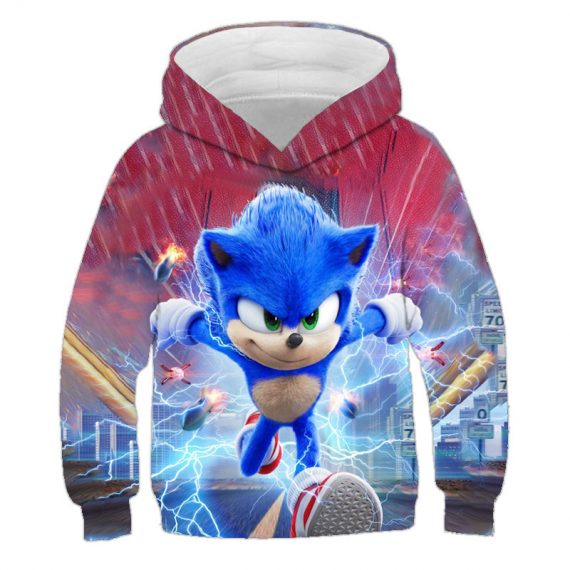 child Kids Sonic hoodie sweatshirt sweater 3D style