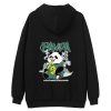 adult unisex panda black and white hoodie 3D style