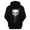 punisher skull sweatshirt adult men black pullover hoodie