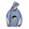 blue and black oversize hoodies powerpuff girls sweatshirt