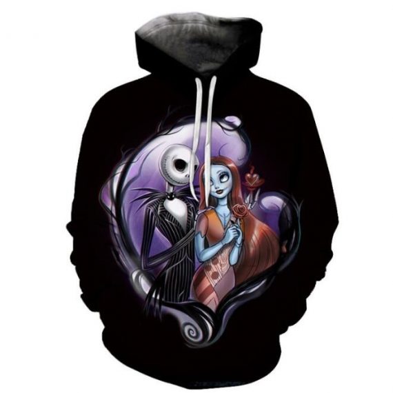 nightmare before christmas hoodie jack and sally sweatshirt