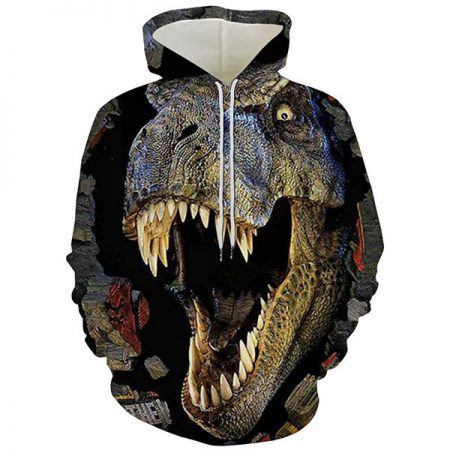 dinosaur hoodie mens adult 3d t rex sweatshirt