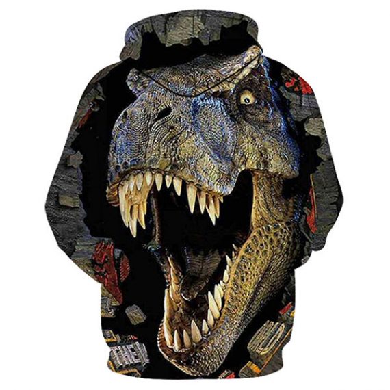 dinosaur hoodie mens adult 3d t rex sweatshirt