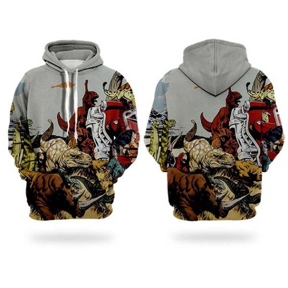 dinosaurs hoodie adult kids 3D style dino sweatshirt