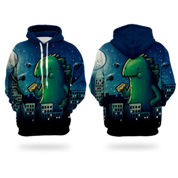 3D printing adult and childrens dinosaur hoodies pullover cute sweatshirt