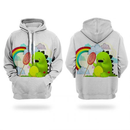 3D printing adult and childrens dinosaur hoodies pullover cute sweatshirt