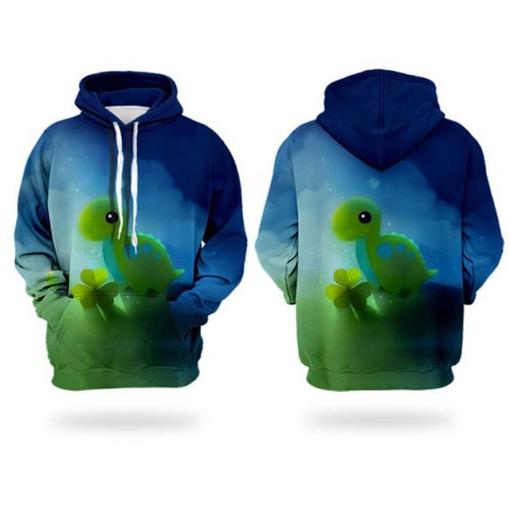 unisex cute dinosaur hoodie adult kids dino sweatshirt