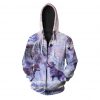 adult printing wolf sweatshirt zip up hoodies for men