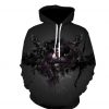 adult pullover sweatshirt black venom hoodie for men