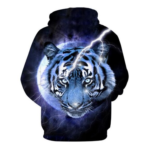 3D style tiger hoodie for mens sweatshirts