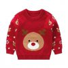 kids red ugly christmas rudolph sweater