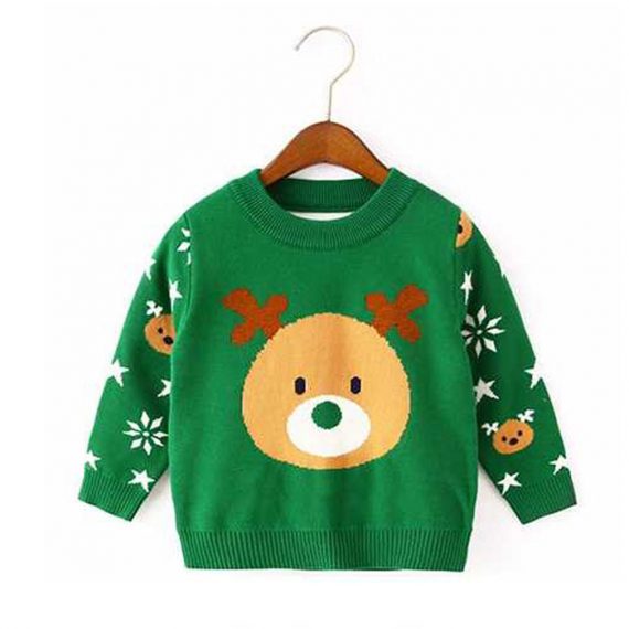 kids red ugly christmas rudolph sweater