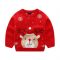 red and blue cute christmas sweater for boys and girls