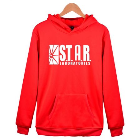 unisex adult black sweatshirt star labs hoodie