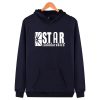 unisex adult black sweatshirt star labs hoodie