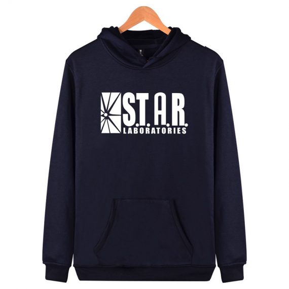 unisex adult black sweatshirt star labs hoodie