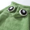 green adult cute frog hoodie women pullover sweatshirt