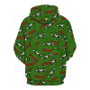unisex adult pullover sweatshirt 3D style frog hoodies