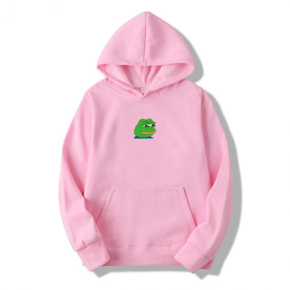 black and pink frog hoodies 3D style anime sweatshirt
