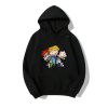 unisex printing adult pullover sweatshirt solid color rugrats hoodie 3D style
