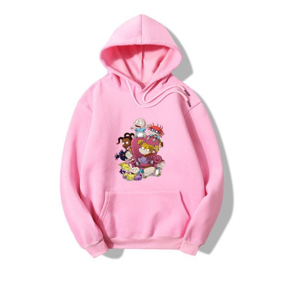 Anime cartoon print hooded sweatshirt adult unisex rugrats hoodie