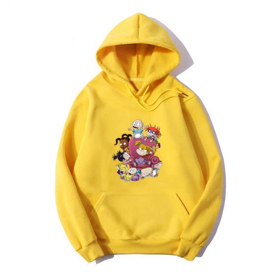 Anime cartoon print hooded sweatshirt adult unisex rugrats hoodie