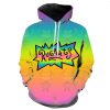 adult and kids 3d printing anime unisex rugrats hoodie