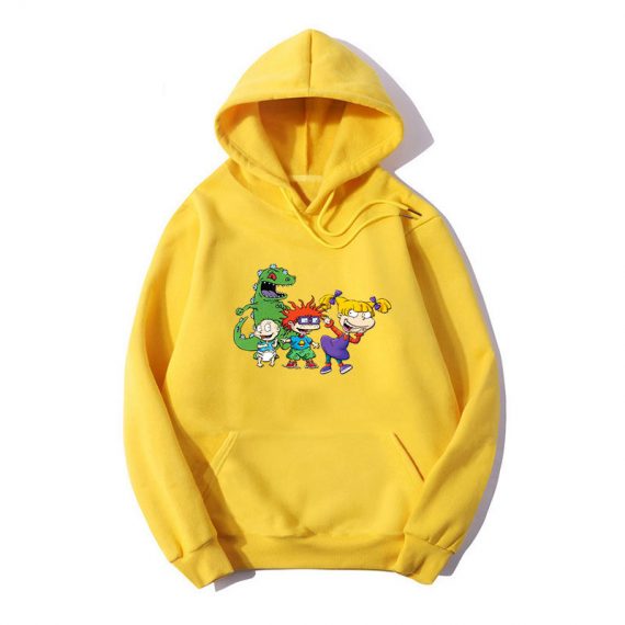 adult pullover sweatshirt unisex printing rugrats hoodie