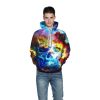 3D printing skull sweatshirt hoodies for men