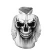 3D printing skull sweatshirt hoodies for men