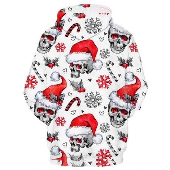 unisex christmas sweatshirt skull hoodie for girls and boys