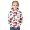 unisex christmas sweatshirt skull hoodie for girls and boys