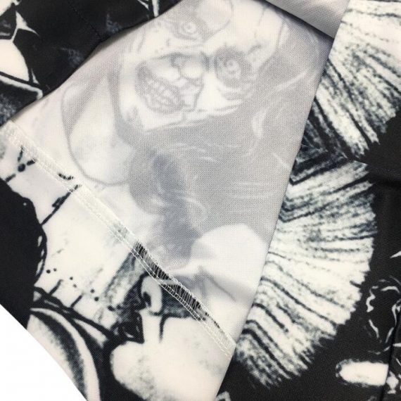 3D printing black hoodie for men skull sweatshirt