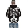 black mens pullover hoodie skull sweatshirt