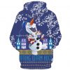 anime hoodies christmas snowman sweatshirt for girls